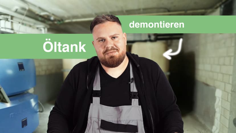 Öltankdemontage durch Straub Dienstleistungen